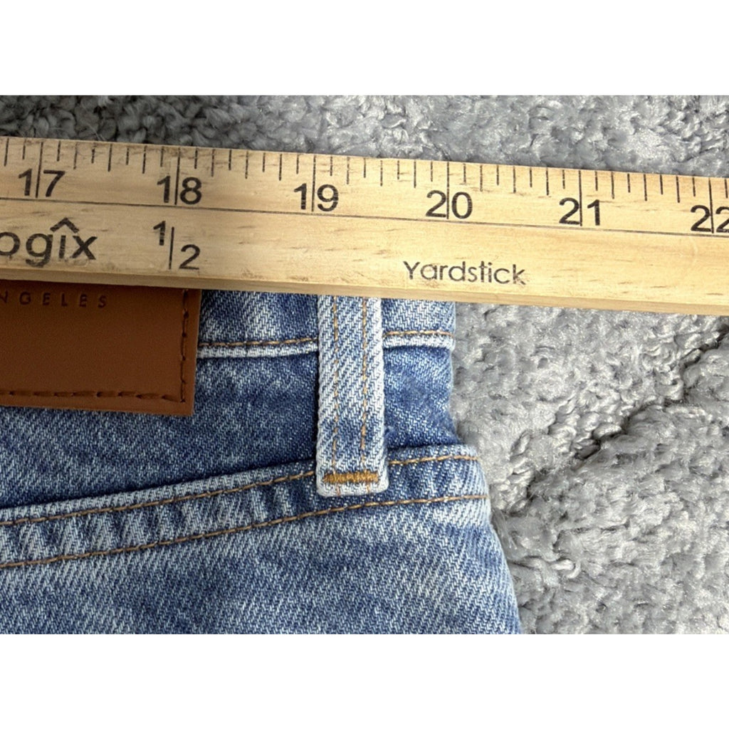 Lucky Brand High Rise Mom Drew Denim Distressed Blue Jeans Womens 20/35R New