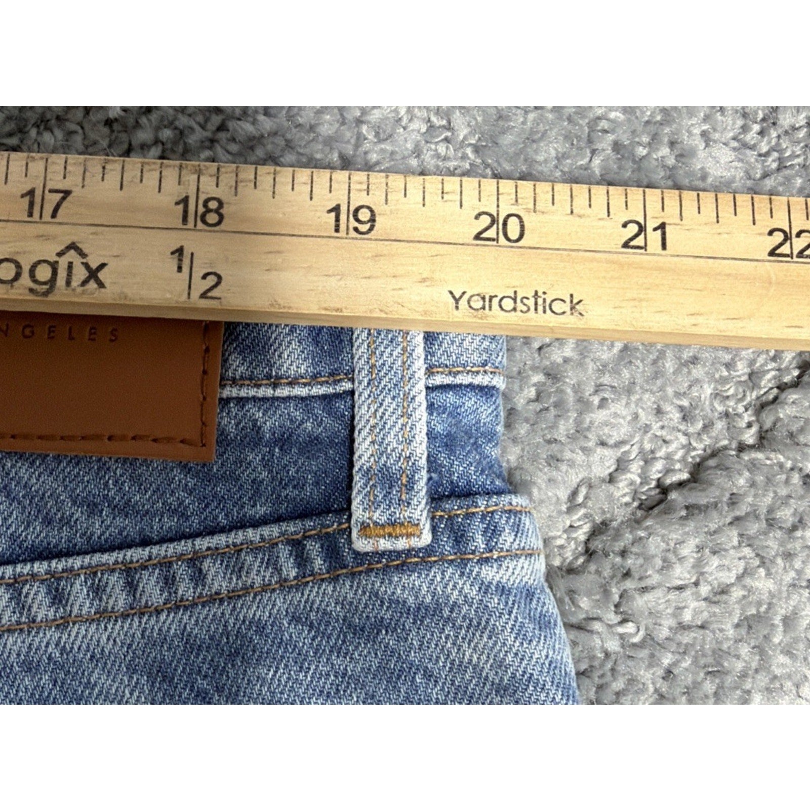 Lucky Brand High Rise Mom Drew Denim Distressed Blue Jeans Womens 20/35R New