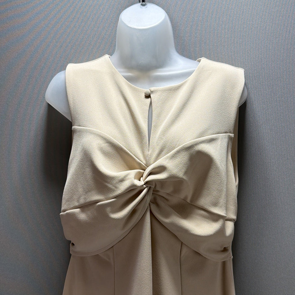 Gibson Latimer Dress Womens Large Cream Stretchy Pullover NWT