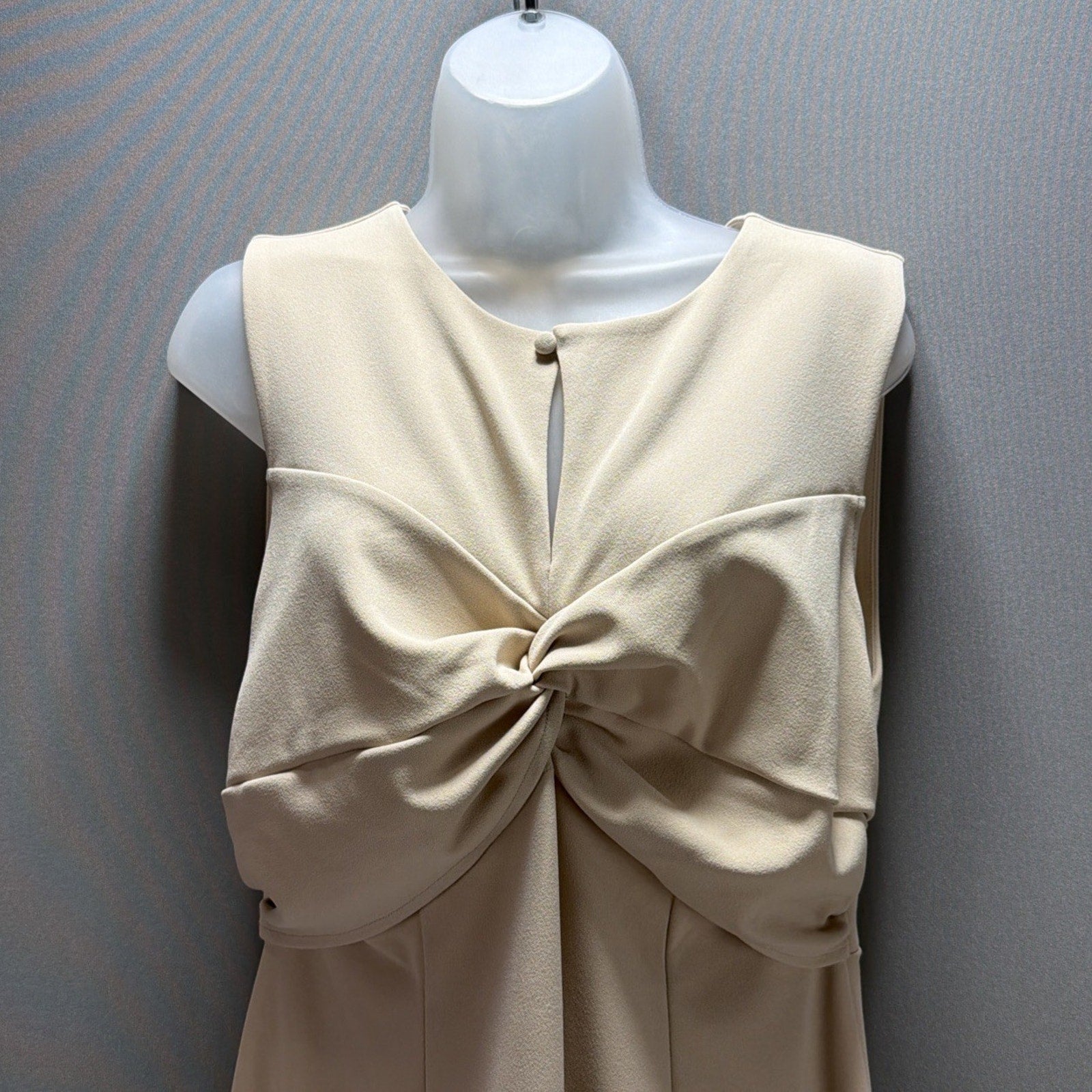 Gibson Latimer Dress Womens Large Cream Stretchy Pullover NWT