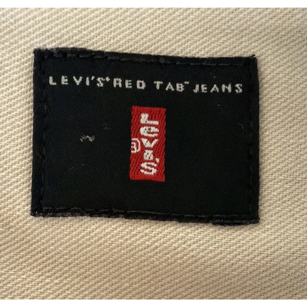 Vintage 1999 Levi’s Red Tab Ivory Denim Shirt Mens XL Metal Button Workwear