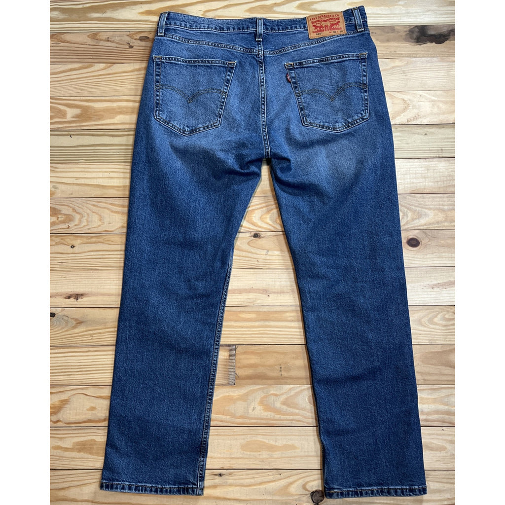 Levi's 514 Jeans Men's 36x30 Blue Medium Wash Slim Straight Leg Jeans EUC