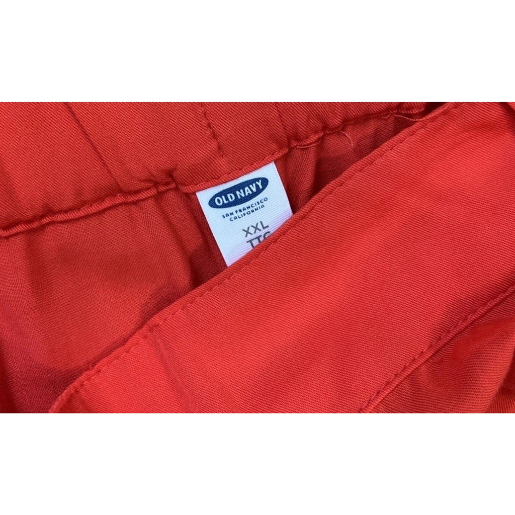 Nwt Old Navy Shorts Womens XXL Orange High Rise Flamingo Tulip Pockets