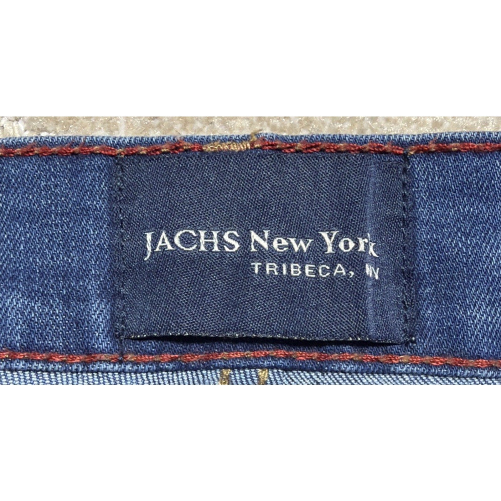 JACHS New York Jeans Men's 38x29 Blue Dark Wash Straight Leg Jeans Actual 37x28