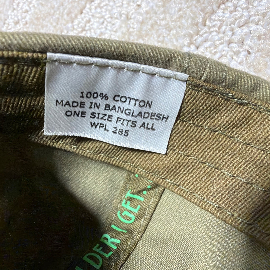 Old Guys Rule Living Legend Strapback Baseball Cap Green 1 Size Embroidered EUC