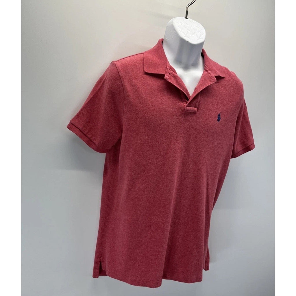 Mens Polo Ralph Lauren Red/Pink Classic Fit Polo Shirt Size Medium