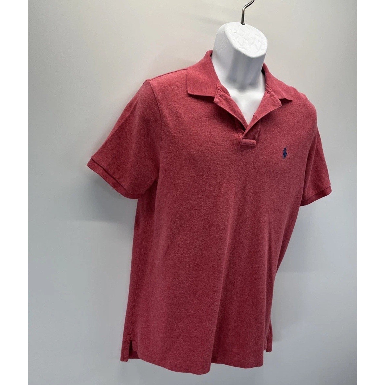 Mens Polo Ralph Lauren Red/Pink Classic Fit Polo Shirt Size Medium