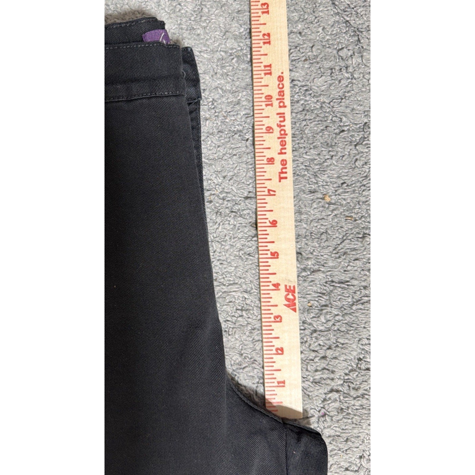 Gloria Vanderbilt Amanda Classic Rise Tapered Jeans Womens Size 10L Black Denim