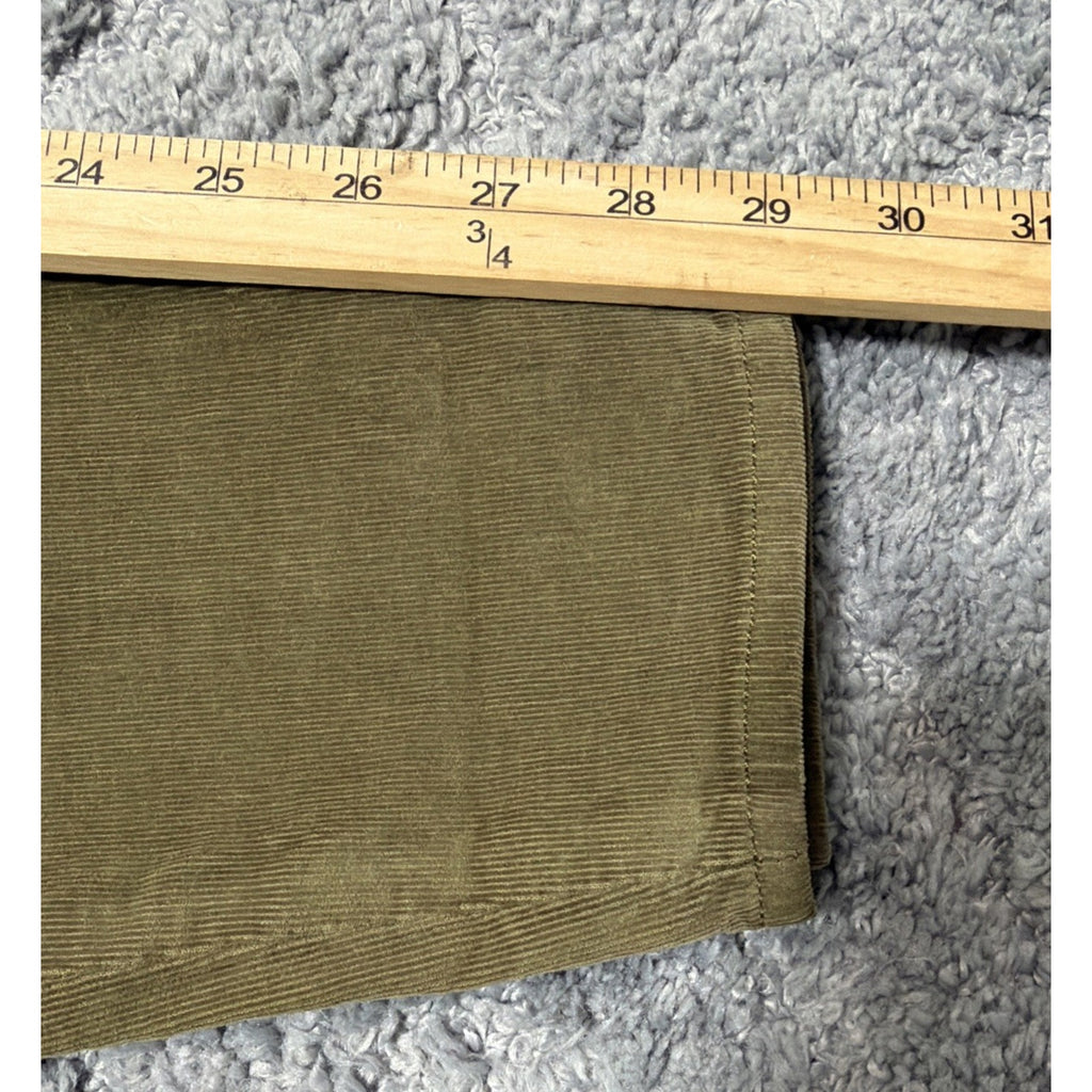 New Lucky Brand Pants Womens 8/29 Green Khaki Sofia Skinny Corduroy Work Casual