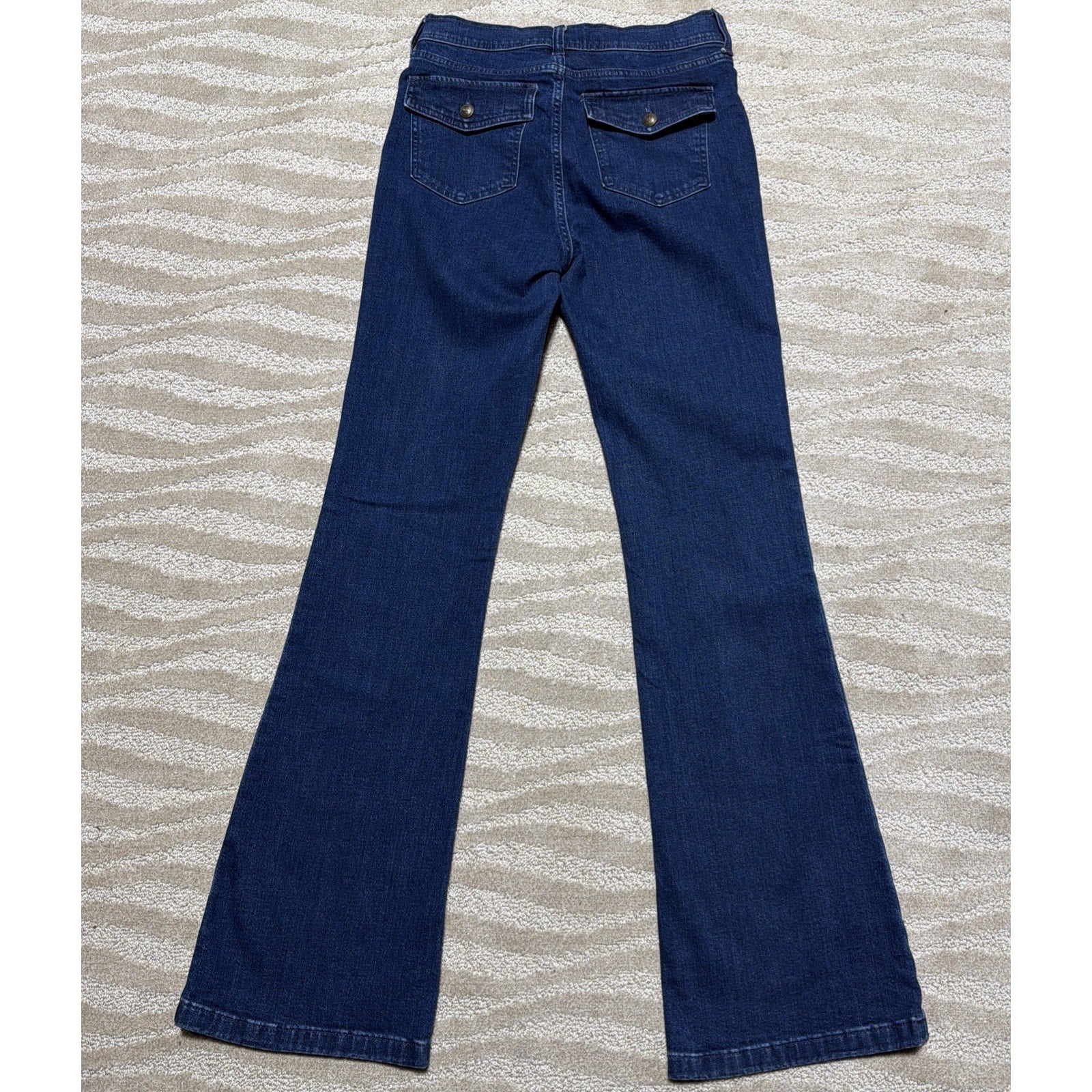 Gap '70s Flare High Rise Jeans Womens 29/8 T Blue Stretch Pockets Boho NWOT