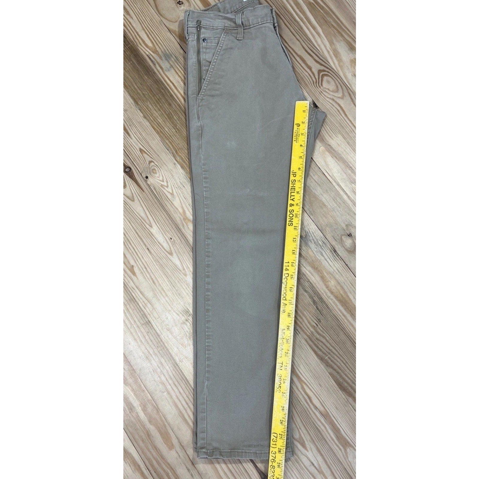 LEVIS SIGNATURE S67 ATHLETIC STRETCH TAN KHAKI PANTS JEANS MENS 30x30