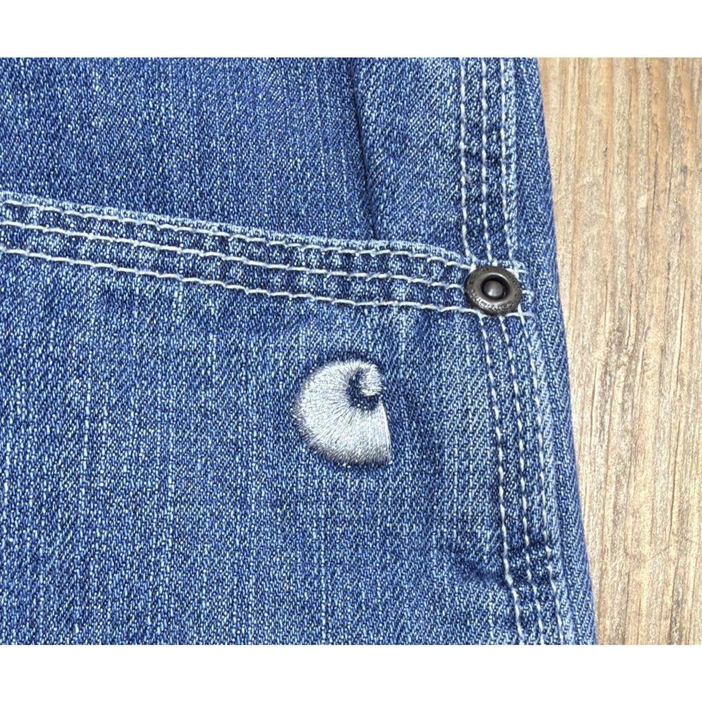 Carhartt Denim Short W27 Cotton Blue Strand Washed Stretch Denim
