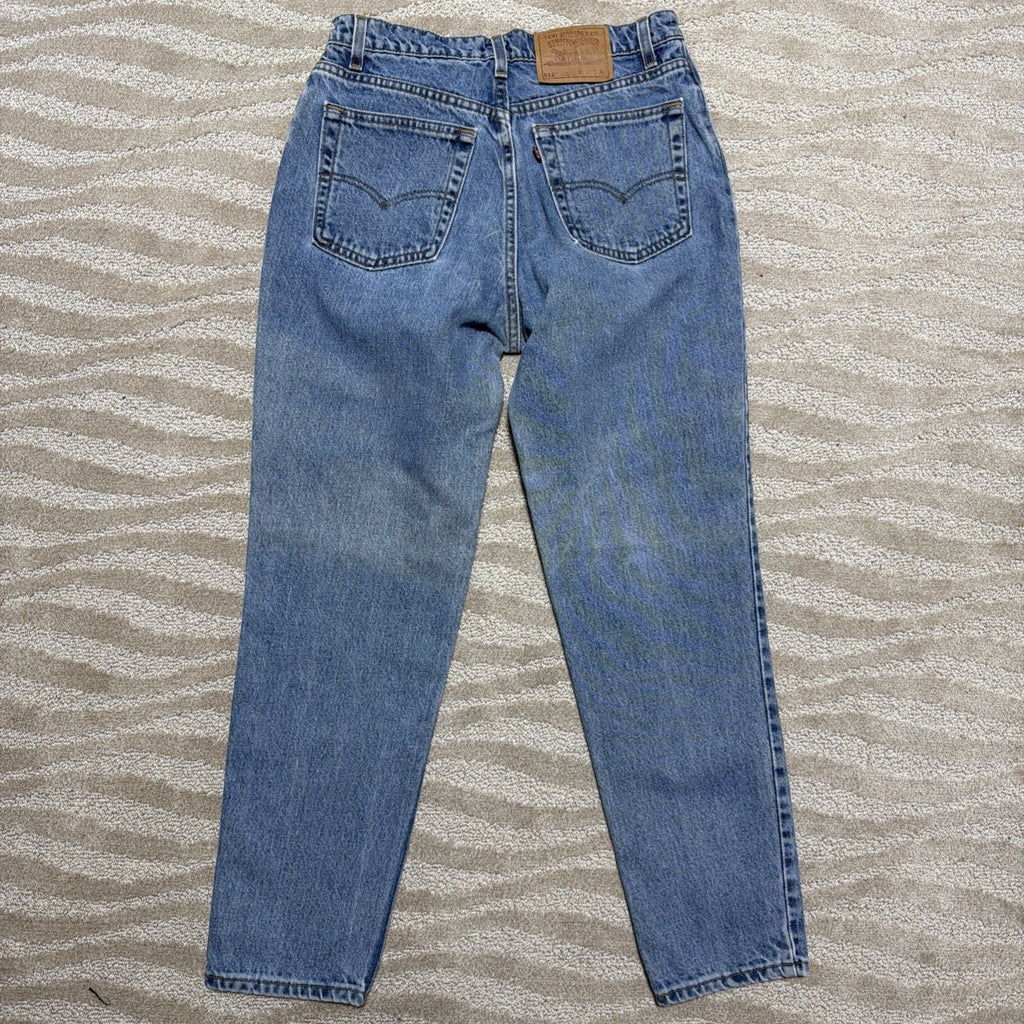 Vintage Levi's 512 Jeans Women's 30x28 Blue Slim Fit Tapered Made In USA 1997