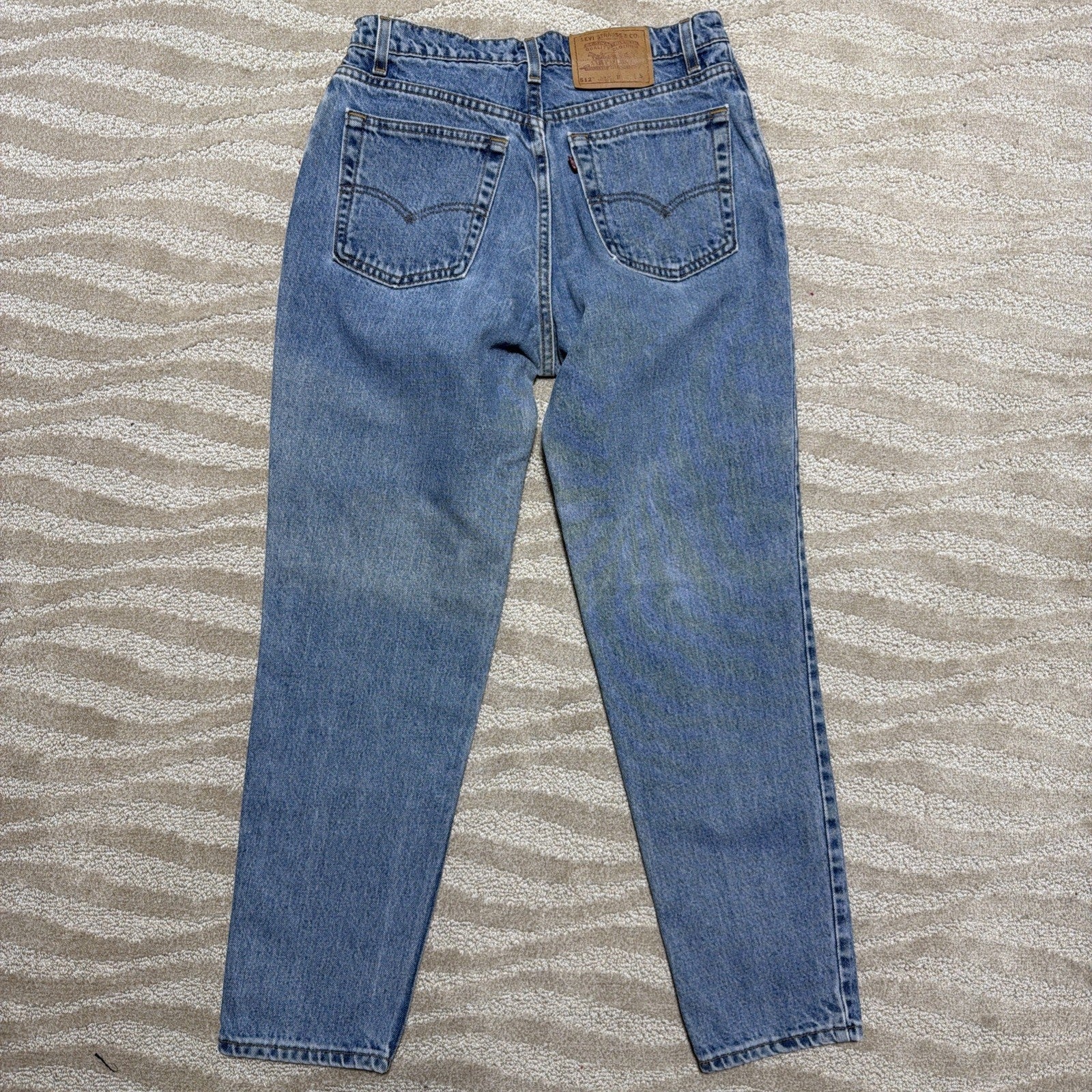 Vintage Levi's 512 Jeans Women's 30x28 Blue Slim Fit Tapered Made In USA 1997