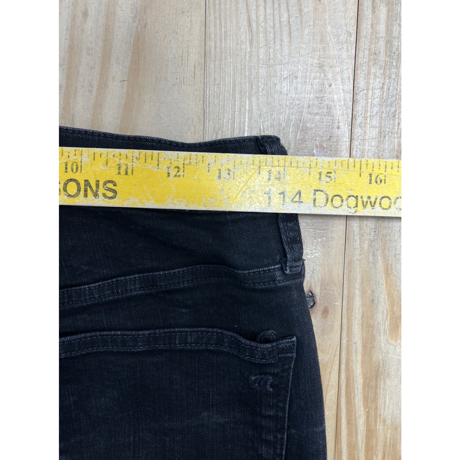 Madewell Women’s High Rise Skinny Skinny Faded Black Jeans Size 28