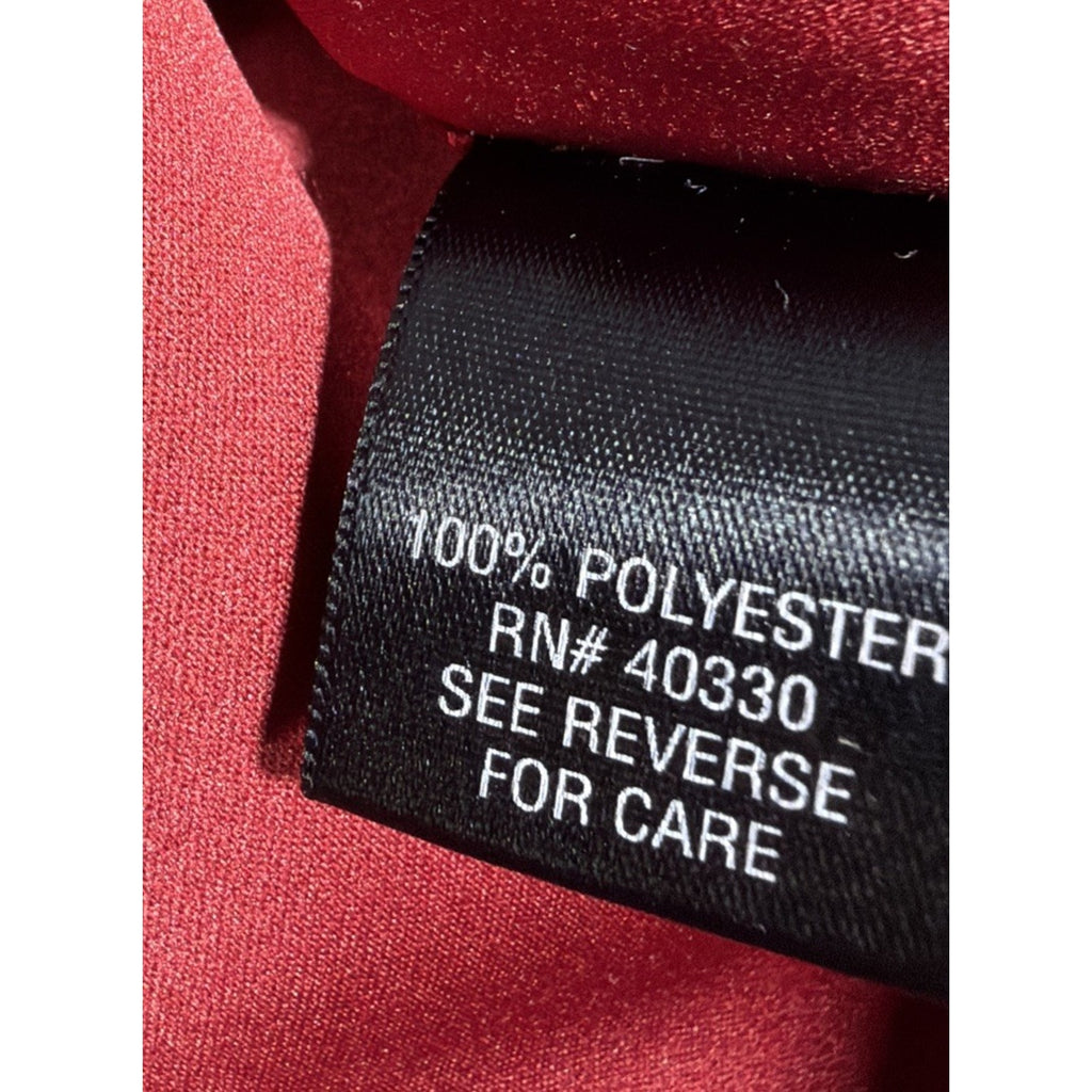 Croft & Barrow Mens Shirt Red Faux Suede Cloth Sz Large Long Sleeve