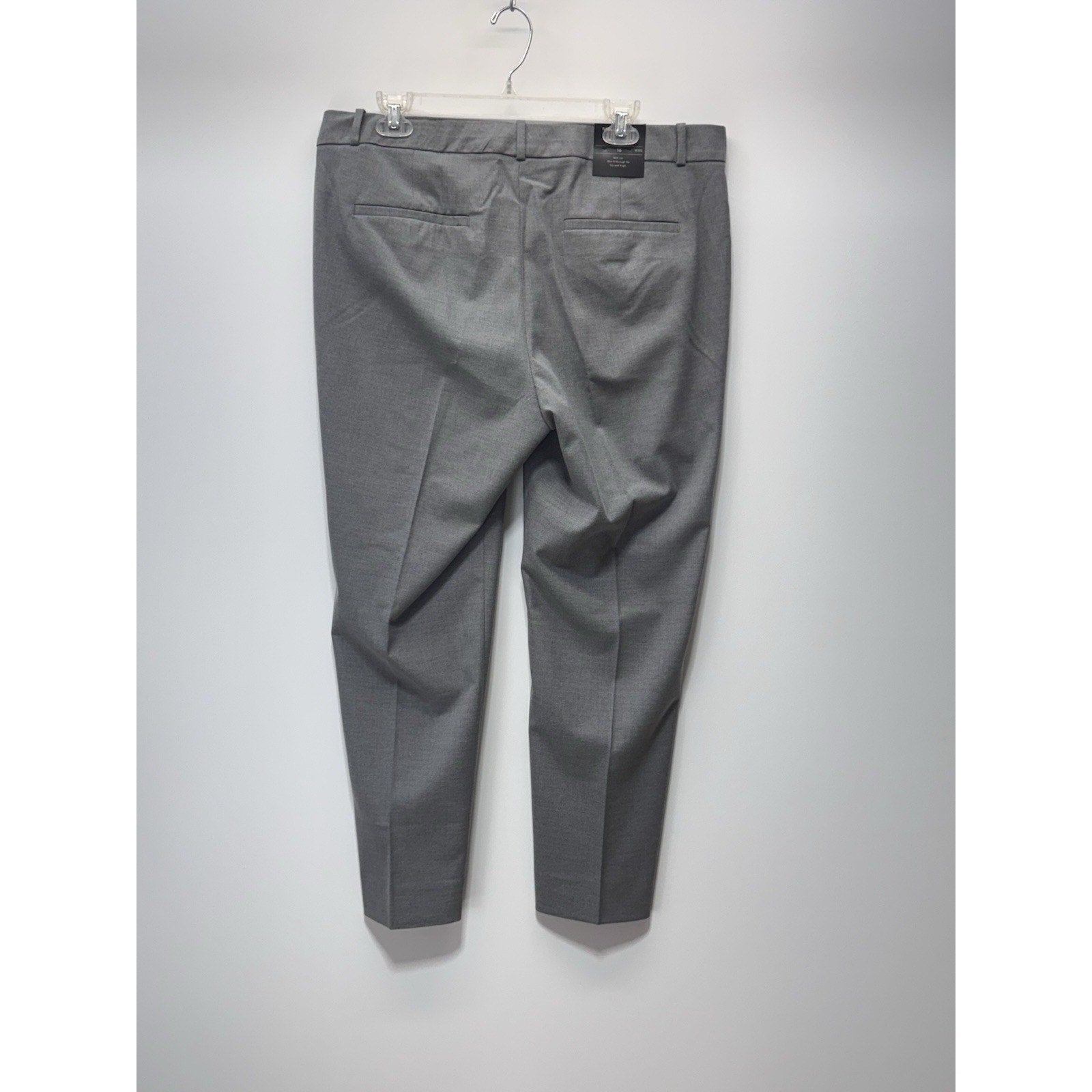 Banana Republic The Ryan Fit Dress Gray Mid Rise Slim Fit Women’s Size 16P NWT