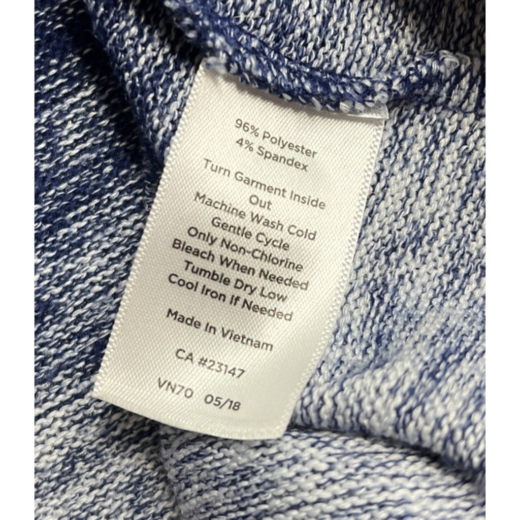 T by Talbots Ombre Stripe Cowl Pullover size Large Blue