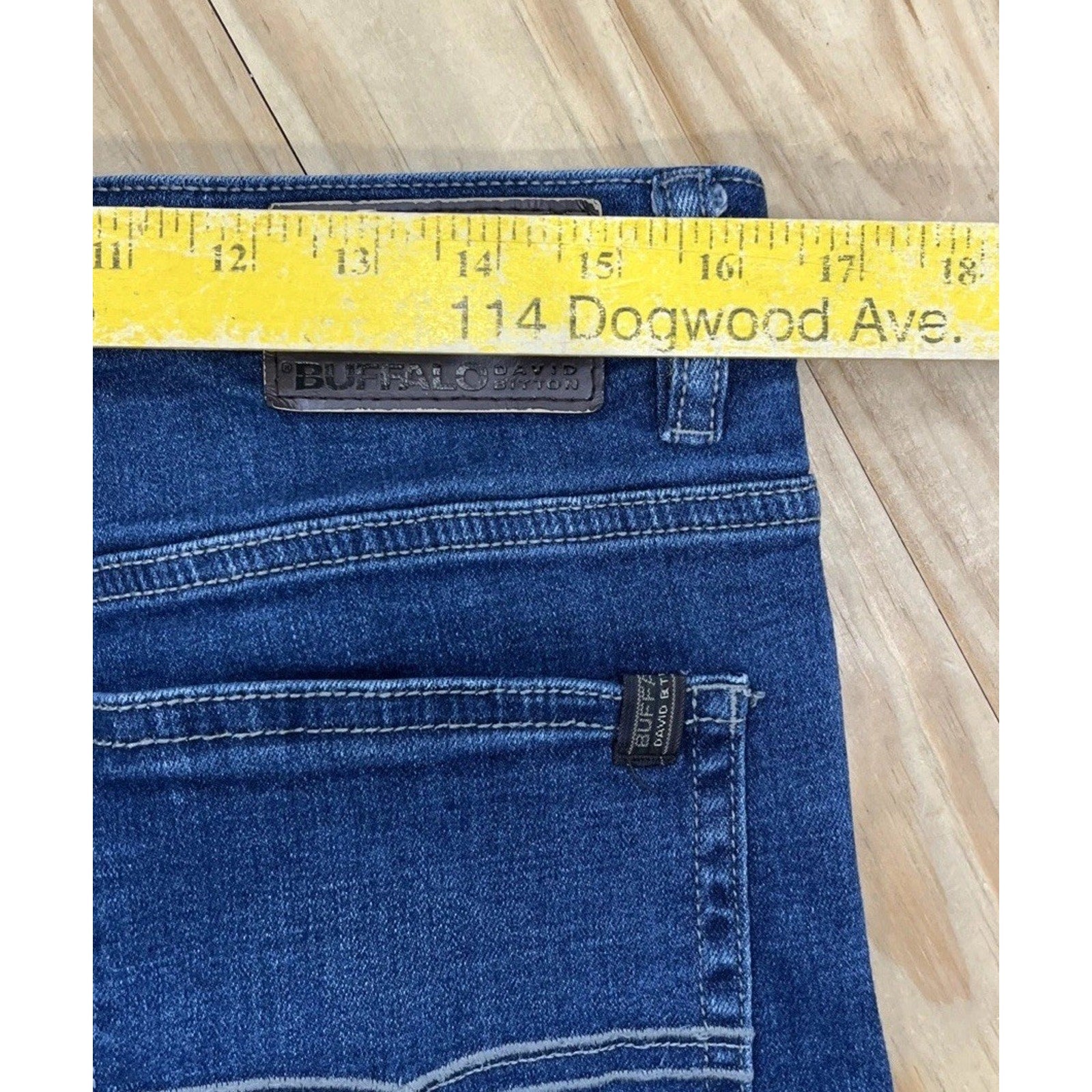 Buffalo David Bitton Jeans Mens 32x34 Blue Jackson-X Straight Stretch Denim