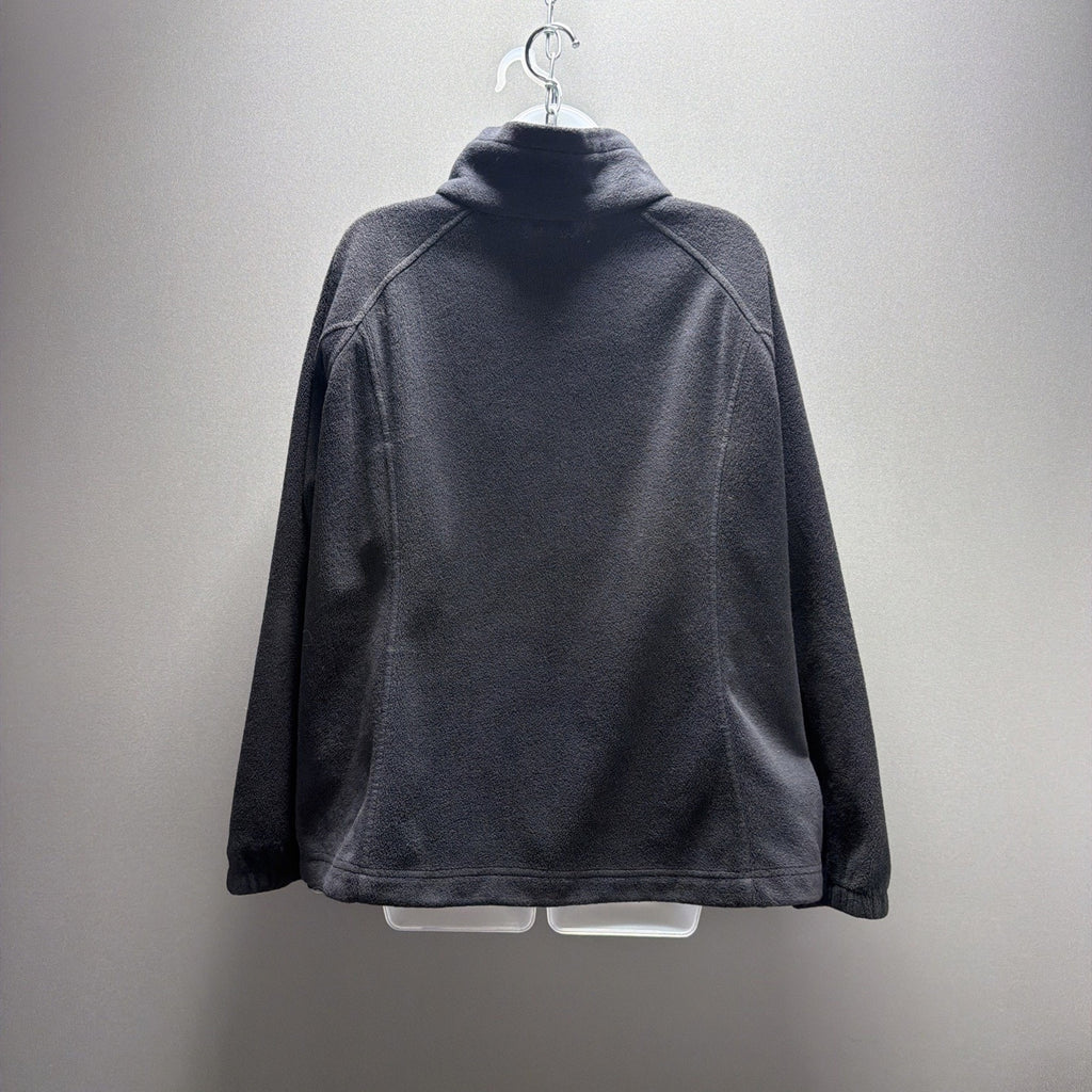Columbia Women's Benton Springs Full Zip Fleece Jacket Charcoal Heather Plus 2X