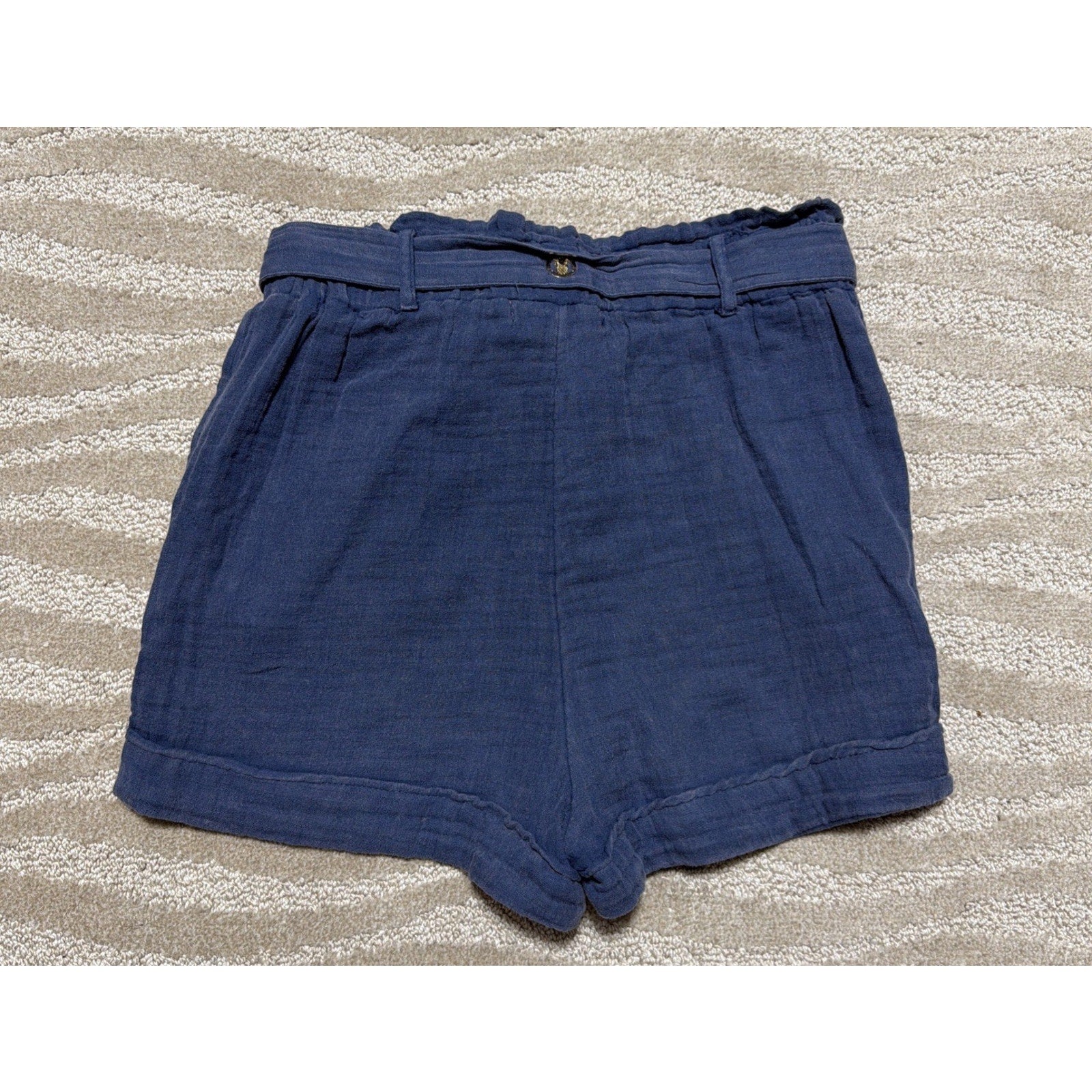 Simply Southern Blue Gauze High Rise Shorts Size XS
