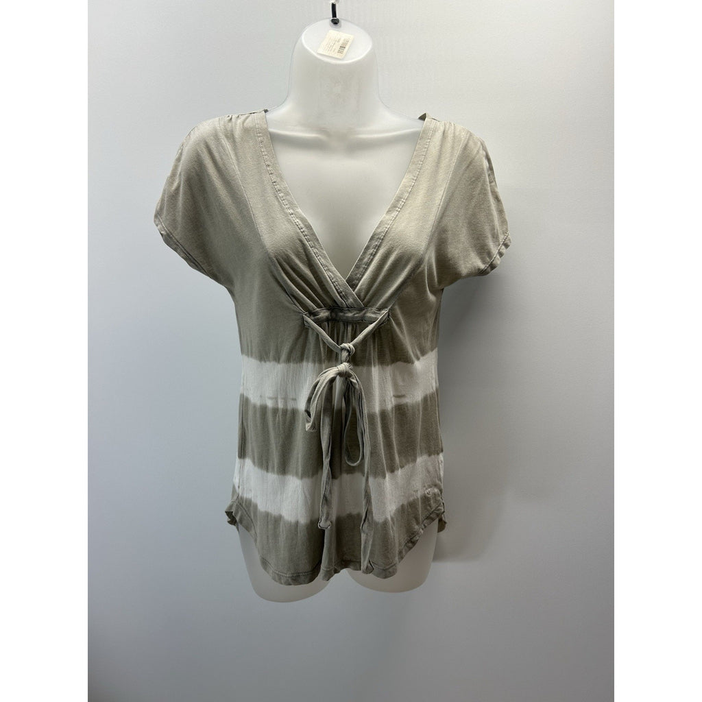 American Eagle Soft & Sexy Top Sz S/P Tie-dye Blouse Shirt short sleeve.