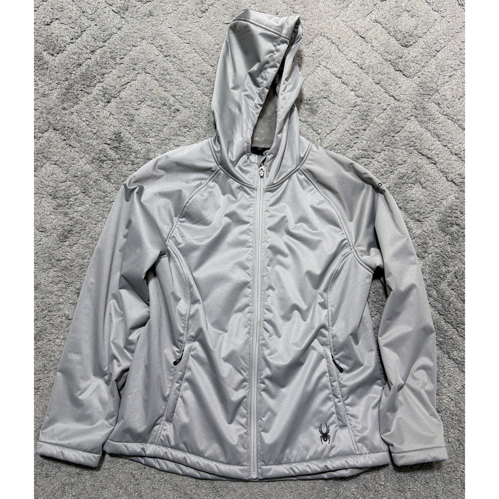 NWT Spyder Hooded Fur Lined Jacket Women’s Size L Full-Zip Style: SPFHM075-057