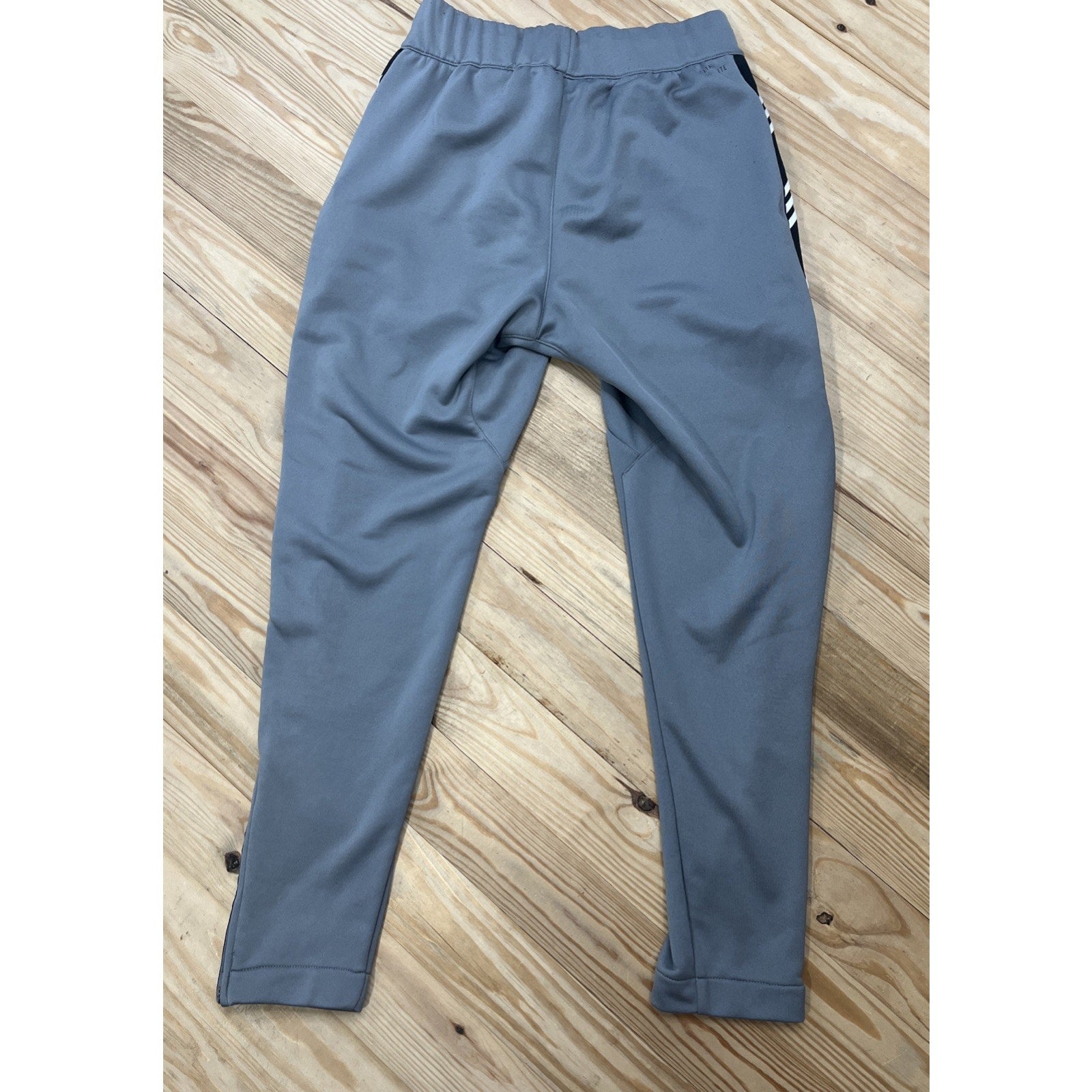 Adidas Mens Pro Madness Basketball Track Pants Heather Gray/Black M