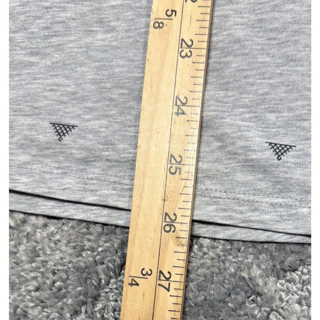 Men's Gray The Nike Tee, Nike Logo, Basketball Allover Dri-fit T-Shirt M