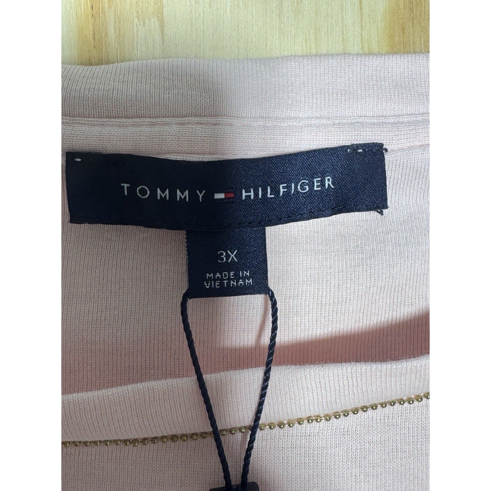 Tommy Hilfiger Women’s 1XL Pink Blouse Shirt with Ruffled Sleeves NEW