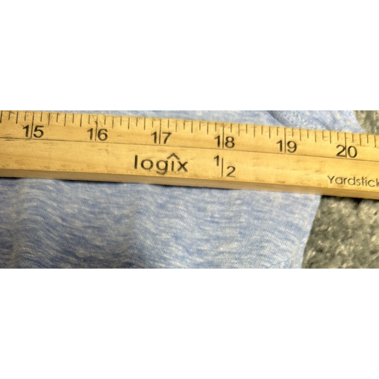 Umgee USA Womens Tunic Shirt Blue Heathered Size Small