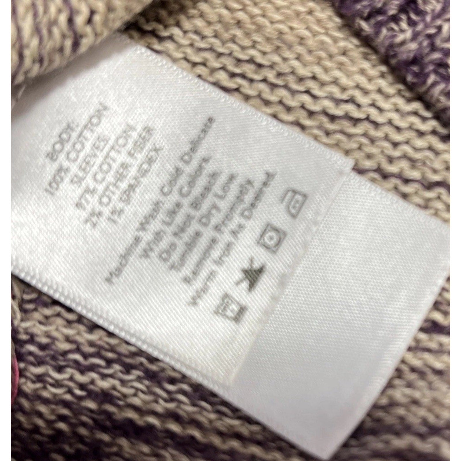 Womens Eddie Bauer Striped Cotton Sweater Size XS