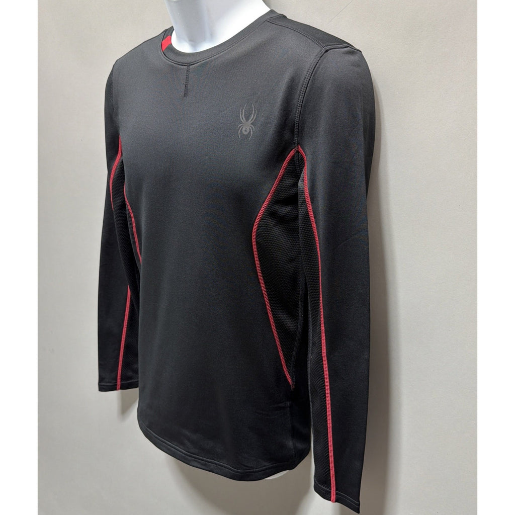 Spyder Active Pro Web Men’s Compression Shirt Black Red Size Small NWT Msrp 78$