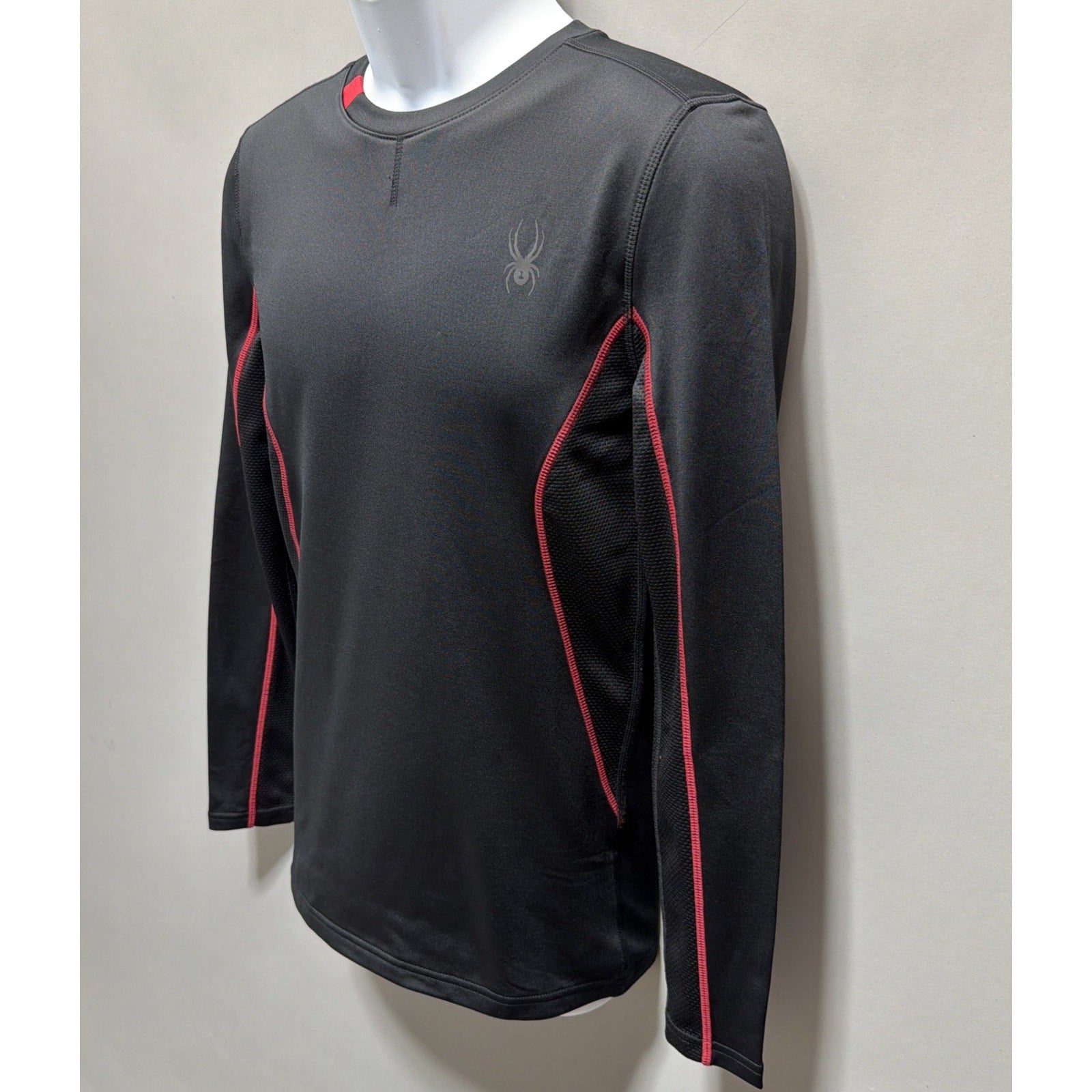 Spyder Active Pro Web Men’s Compression Shirt Black Red Size Small NWT Msrp 78$