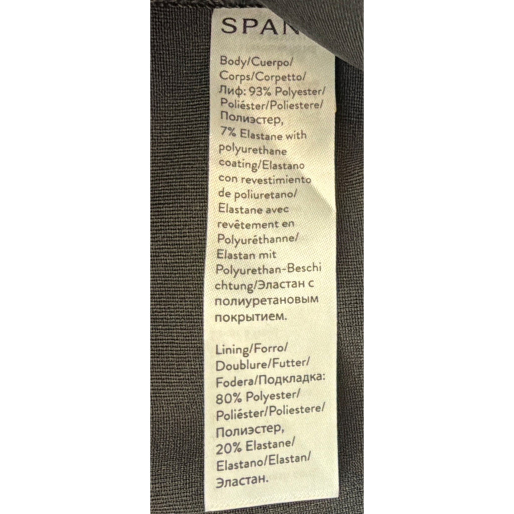 Spanx Womens Size M Faux Leather Joggers Pants Black Noir Cuffed