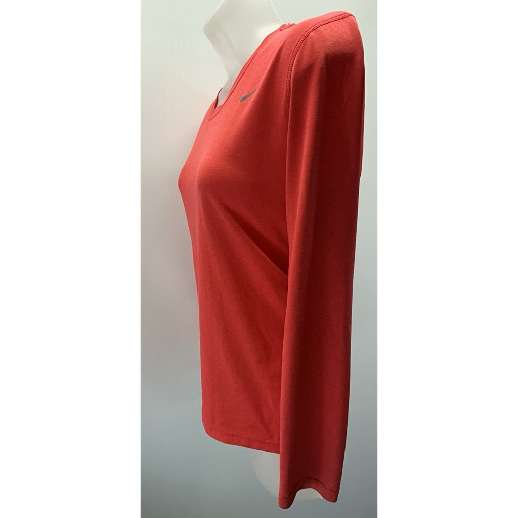 NIKE Long Sleeve tee, dry-fit Women’s size Medium Orange .