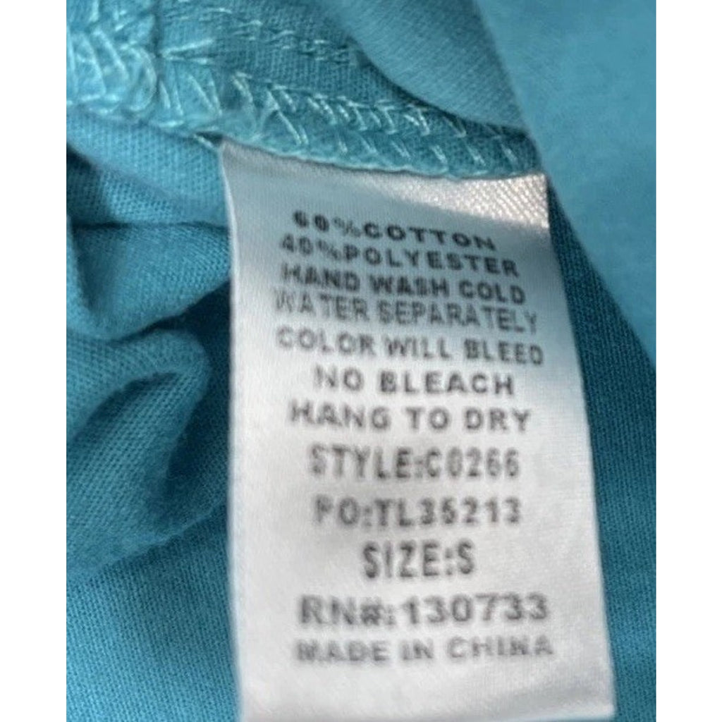 Umgee Pull On Pants Women Sz S USA Aqua Moto Jegging Skinny Ankle Zip Banded