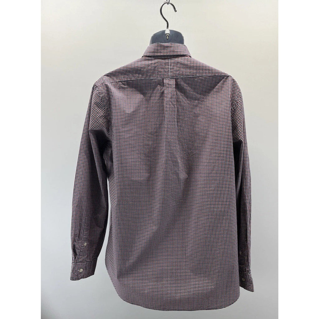 Ralph Lauren Red White And Blue Check Classic Fit Button Long Sleeve Shirt L