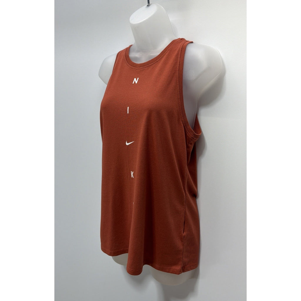The Nike Tee Dri Fit Womens Small Red Sleeveless Athletic Tank Top