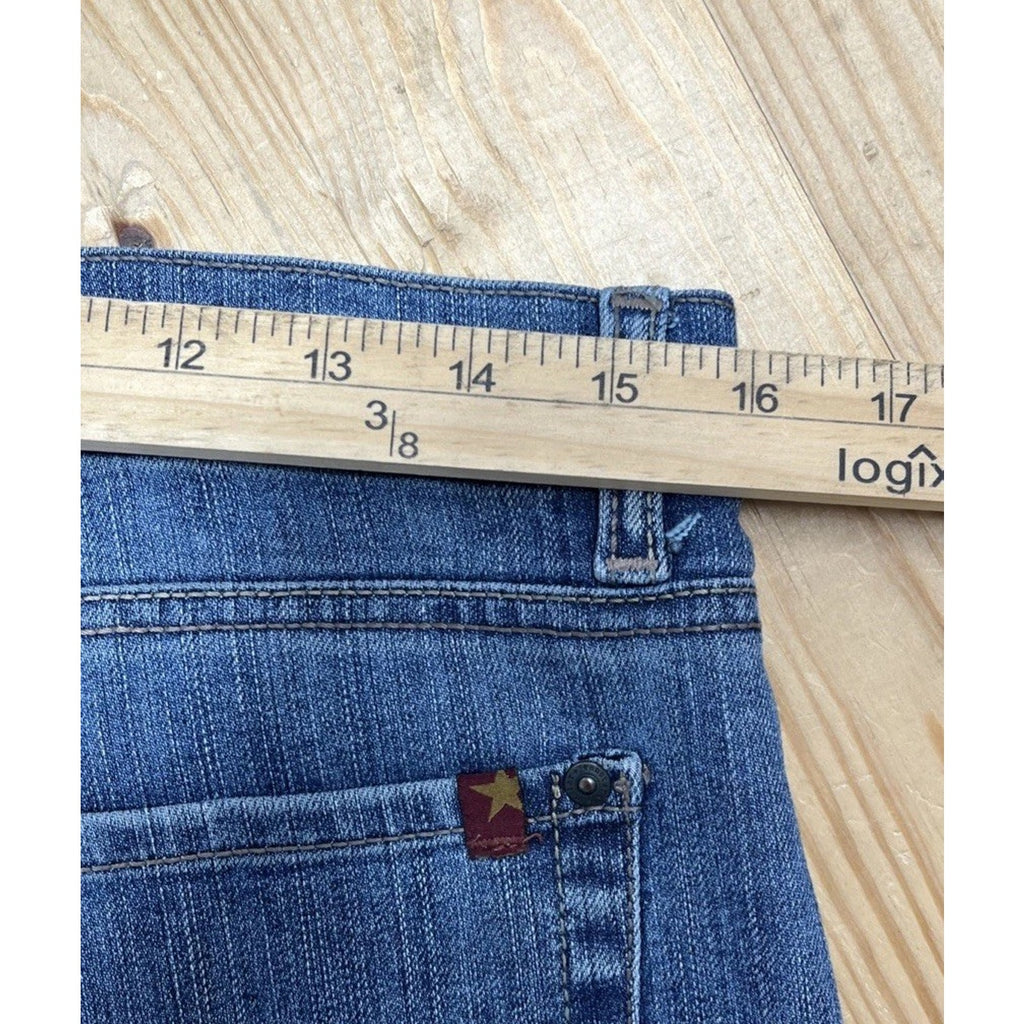 Jeanstar Premium Denim Elle Womens Dark Blue Jeans Mid Rise Size 12 31x31