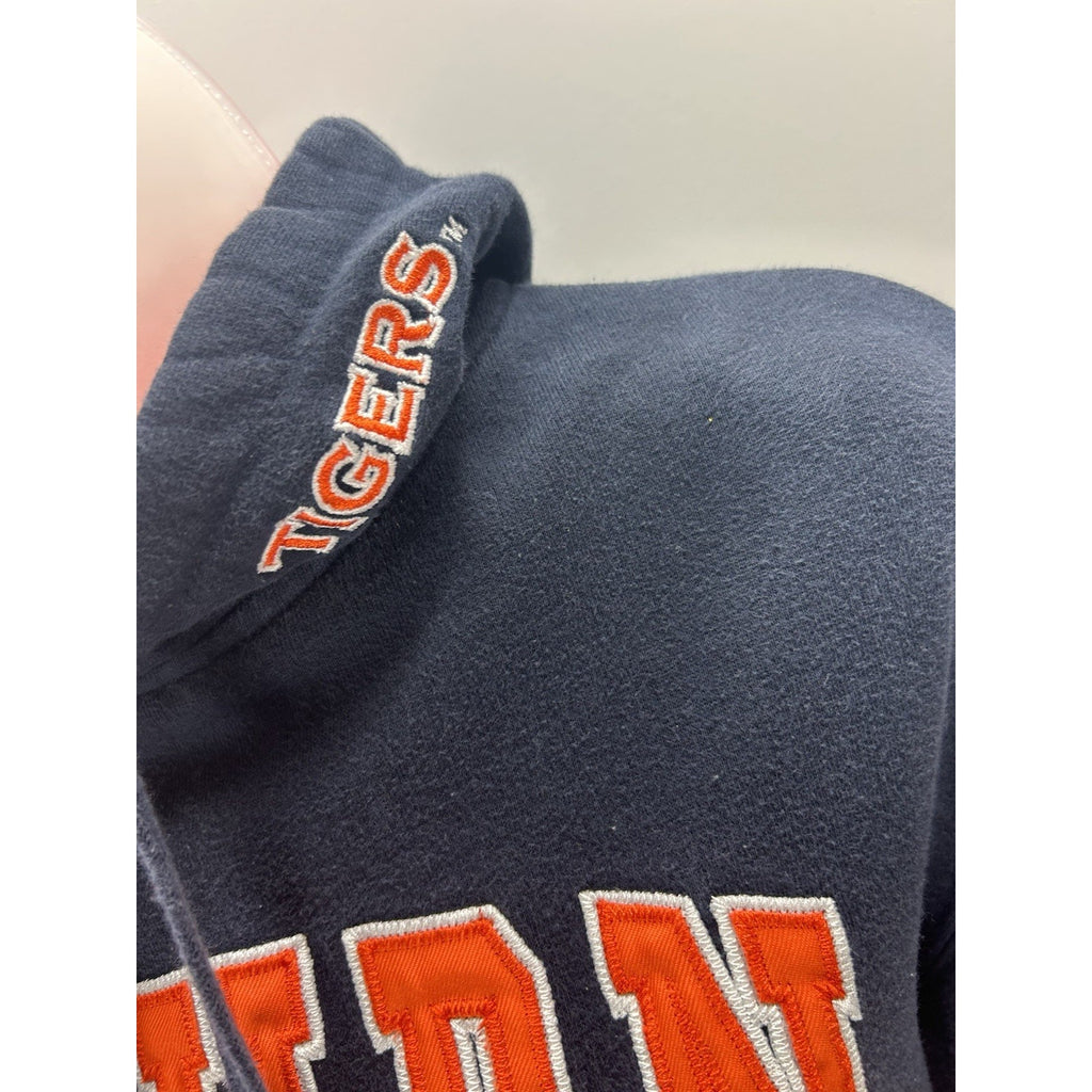 Stadium Hoodie Sweatshirt Auburn University Navy Blue Orange Size S