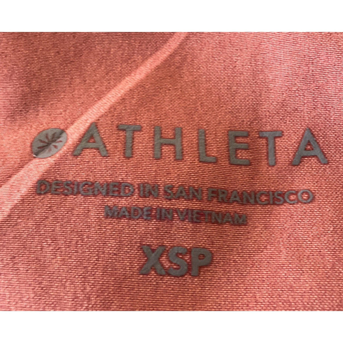 Athleta Dress XSP Coral Sleeveless Drawstring Waist High Low Hem Stretch