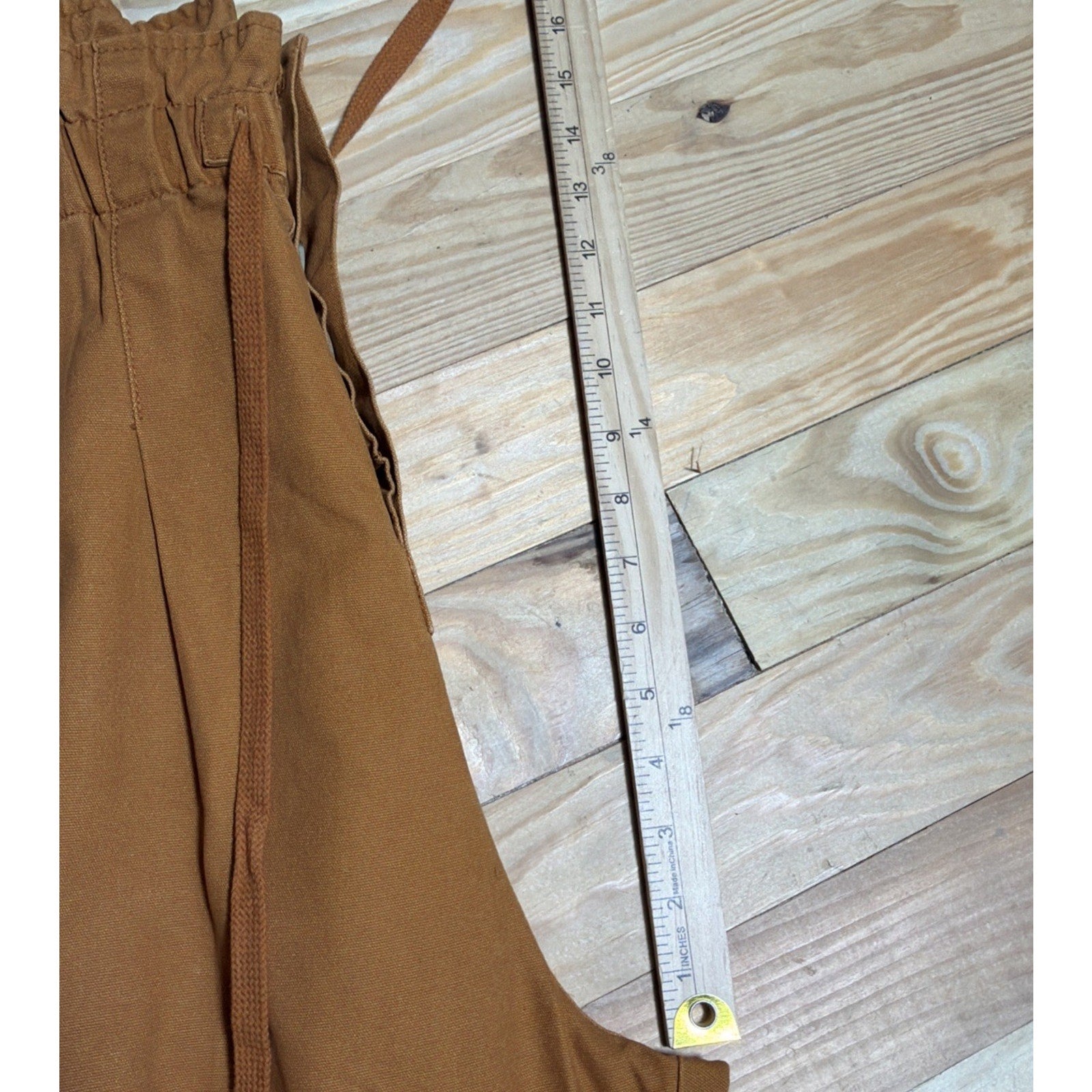 Nwt Zenana outfitters Canvas Drawstring Jogger Pants High Rise Size Large