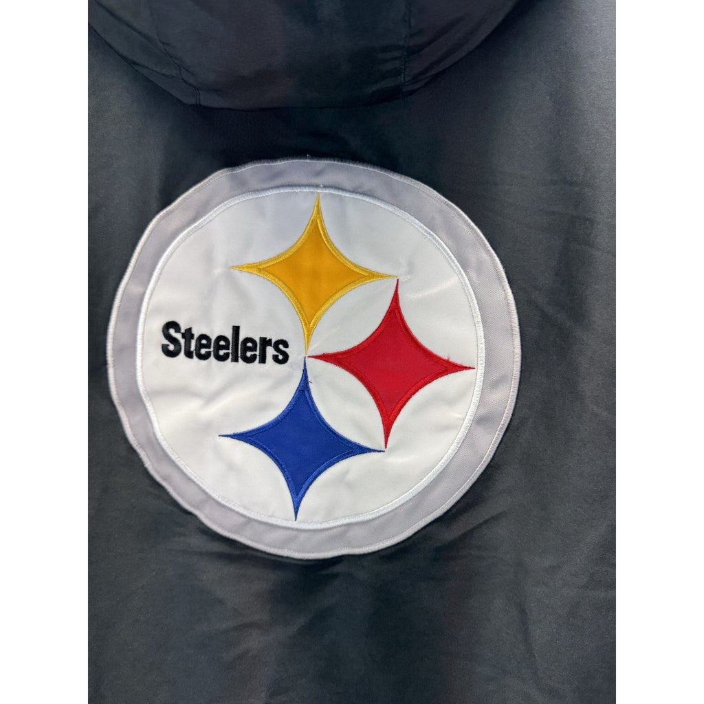 NFL Pittsburgh Steelers Jacket Full Zip Hooded Coat Men’s Size Medium