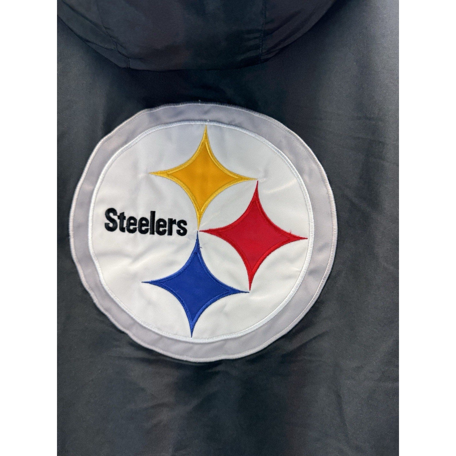 NFL Pittsburgh Steelers Jacket Full Zip Hooded Coat Men’s Size Medium