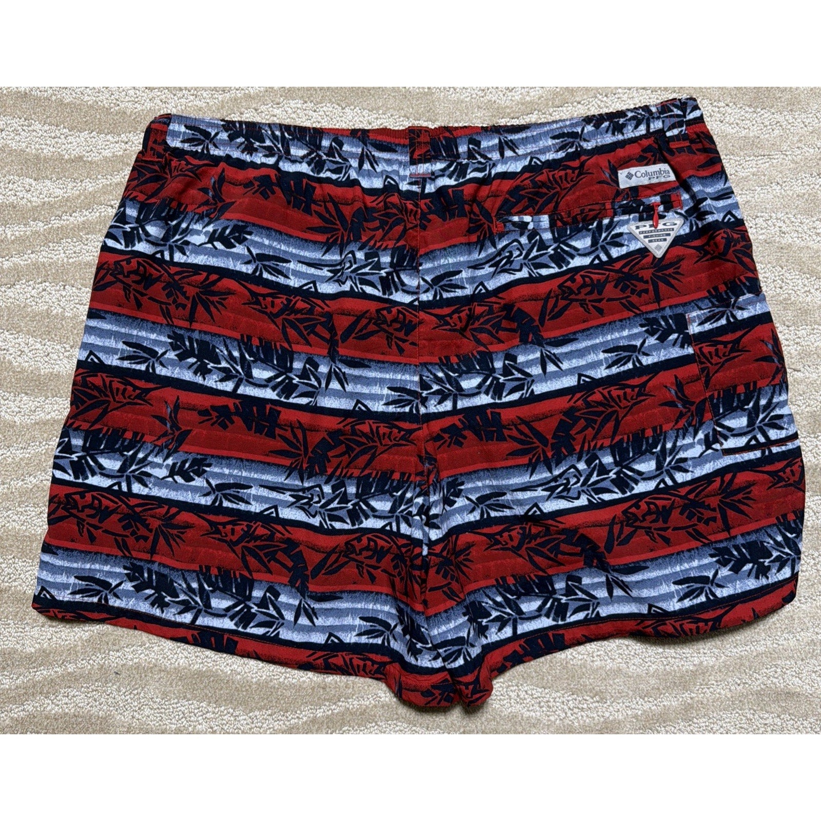 Men's Columbia PFG Omni-Shade Super Backcast Water Shorts Swim Trunks 6" XXL