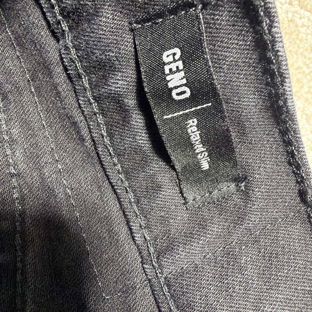 True Religion Geno No Flap Relaxed Slim Jeans ‘Black’ size mens 32x33 Excellent