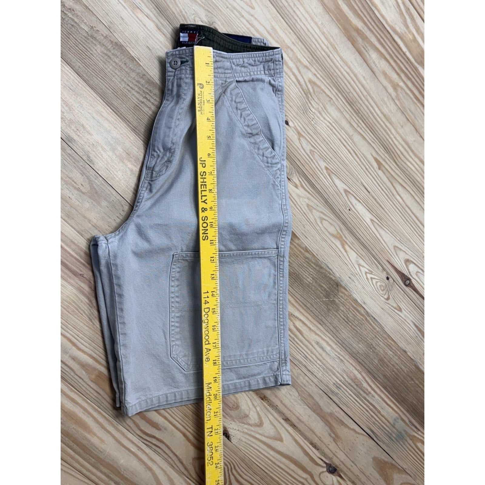 Tommy Hilfiger Vintage Chino Square Pocket Canvas Shorts Khaki Men’s Size 30