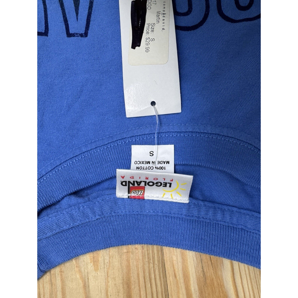 LEGOLAND Florida Resort Long Sleeve Blue T-Shirt Adult Small 2012 NWT