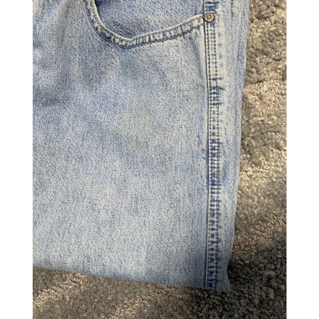 VINTAGE GUESS HIGH RISE BAGGY BUTTON FLY JEANS WOMEN 31 Made USA Measure 29x31